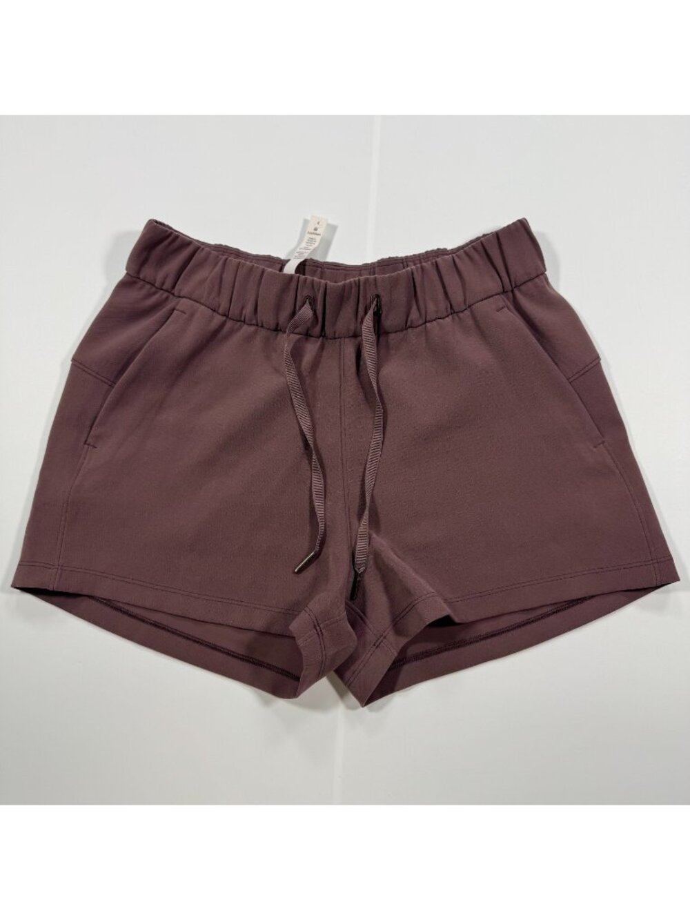 Lululemon Shorts Women's 4 Brown Polyester Athletic Performance Workout Running